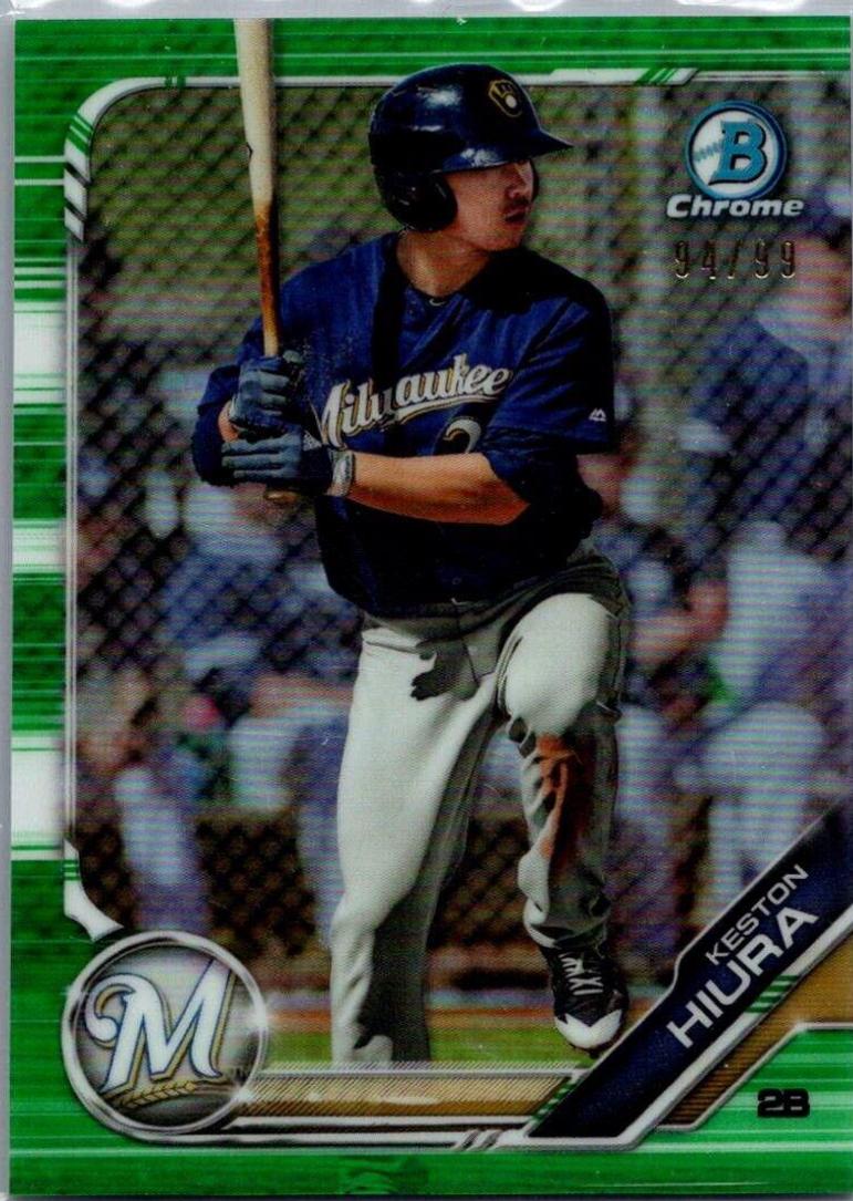 Keston Hiura [Green Shimmer Refractor] #BCP-54