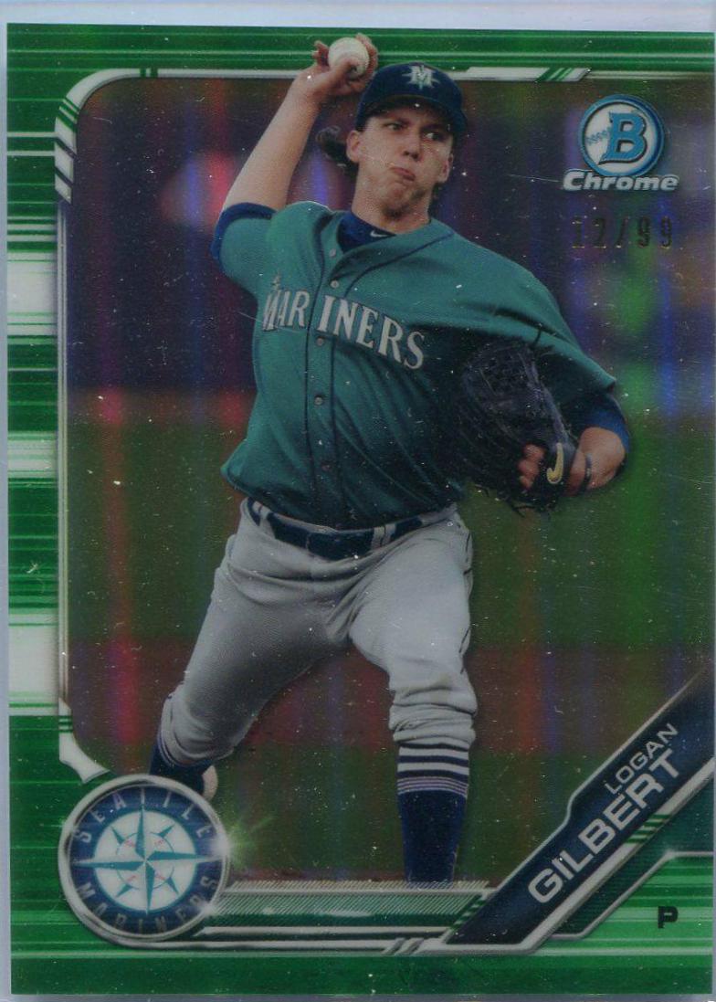 Logan Gilbert [Green Shimmer Refractor] #BCP-192