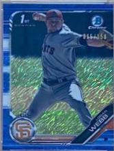 Logan Webb [Blue Shimmer Refractor] #BCP-79