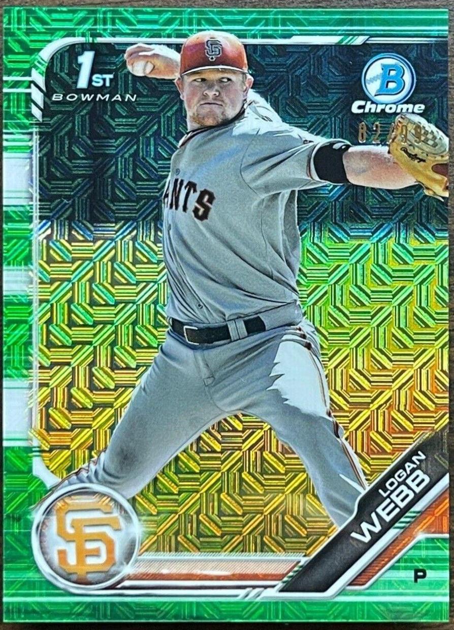 Logan Webb [Green Shimmer Refractor] #BCP-79