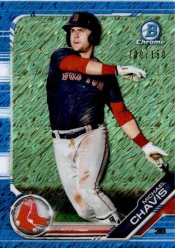 Michael Chavis [Blue Shimmer Refractor] #BCP-92