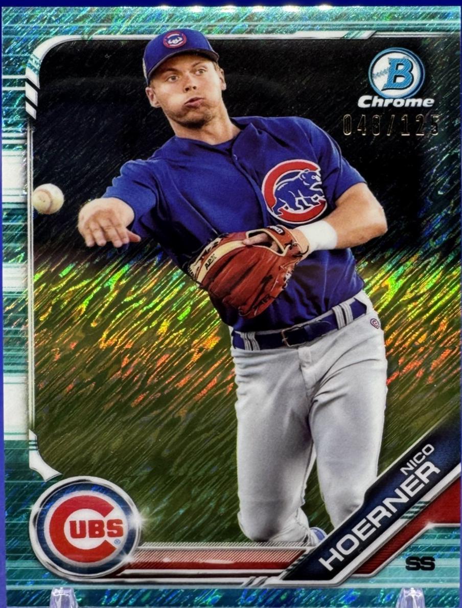 Nico Hoerner [Aqua Shimmer Refractor] #BCP-59