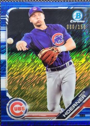 Nico Hoerner [Blue Shimmer Refractor] #BCP-59