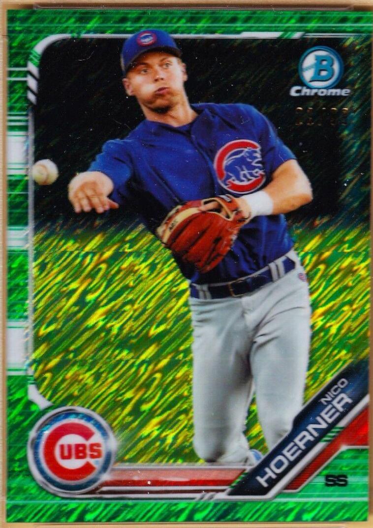 Nico Hoerner [Green Shimmer Refractor] #BCP-59