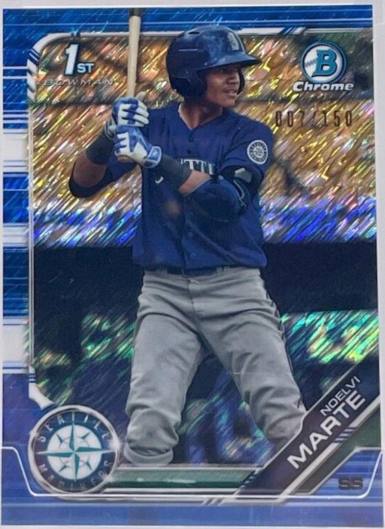 Noelvi Marte [Blue Shimmer Refractor] #BCP-97
