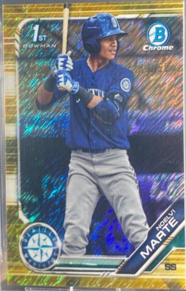 Noelvi Marte [Gold Shimmer Refractor] #BCP-97