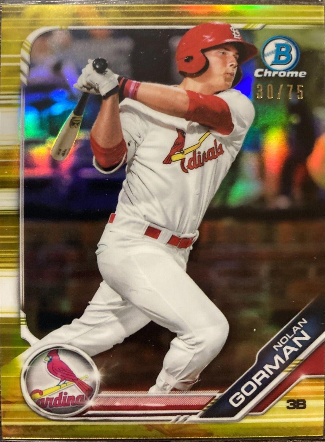 Nolan Gorman [Gold Shimmer Refractor] #BCP-60