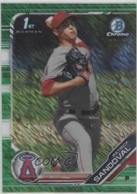 Patrick Sandoval [Green Shimmer Refractor] #BCP-236