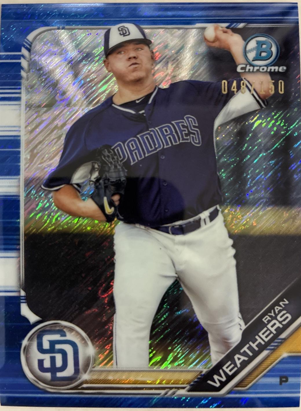 Ryan Weathers [Blue Shimmer Refractor] #BCP-66
