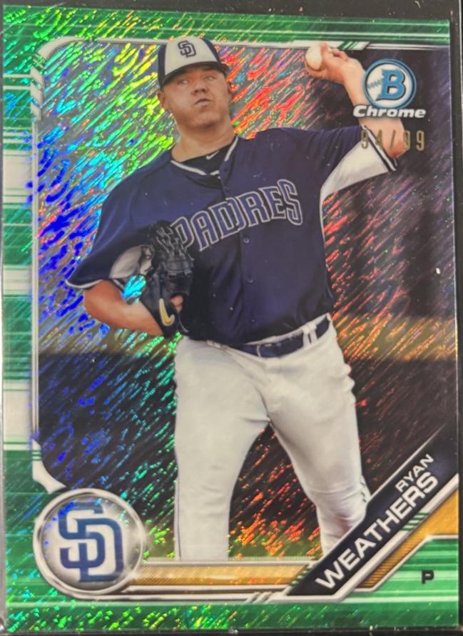Ryan Weathers [Green Shimmer Refractor] #BCP-66