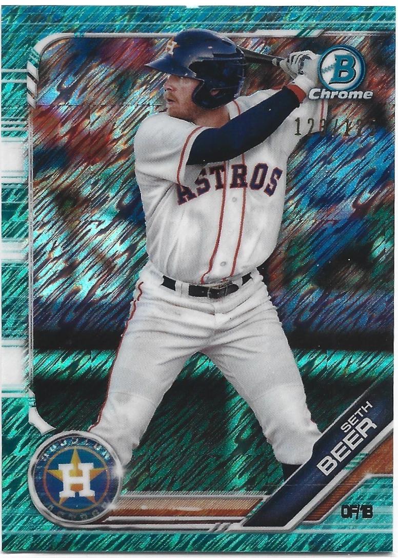Seth Beer [Aqua Shimmer Refractor] #BCP-14