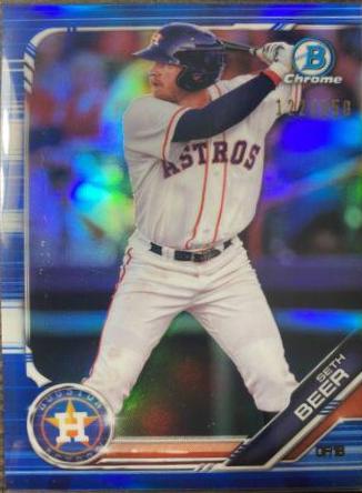 Seth Beer [Blue Shimmer Refractor] #BCP-14