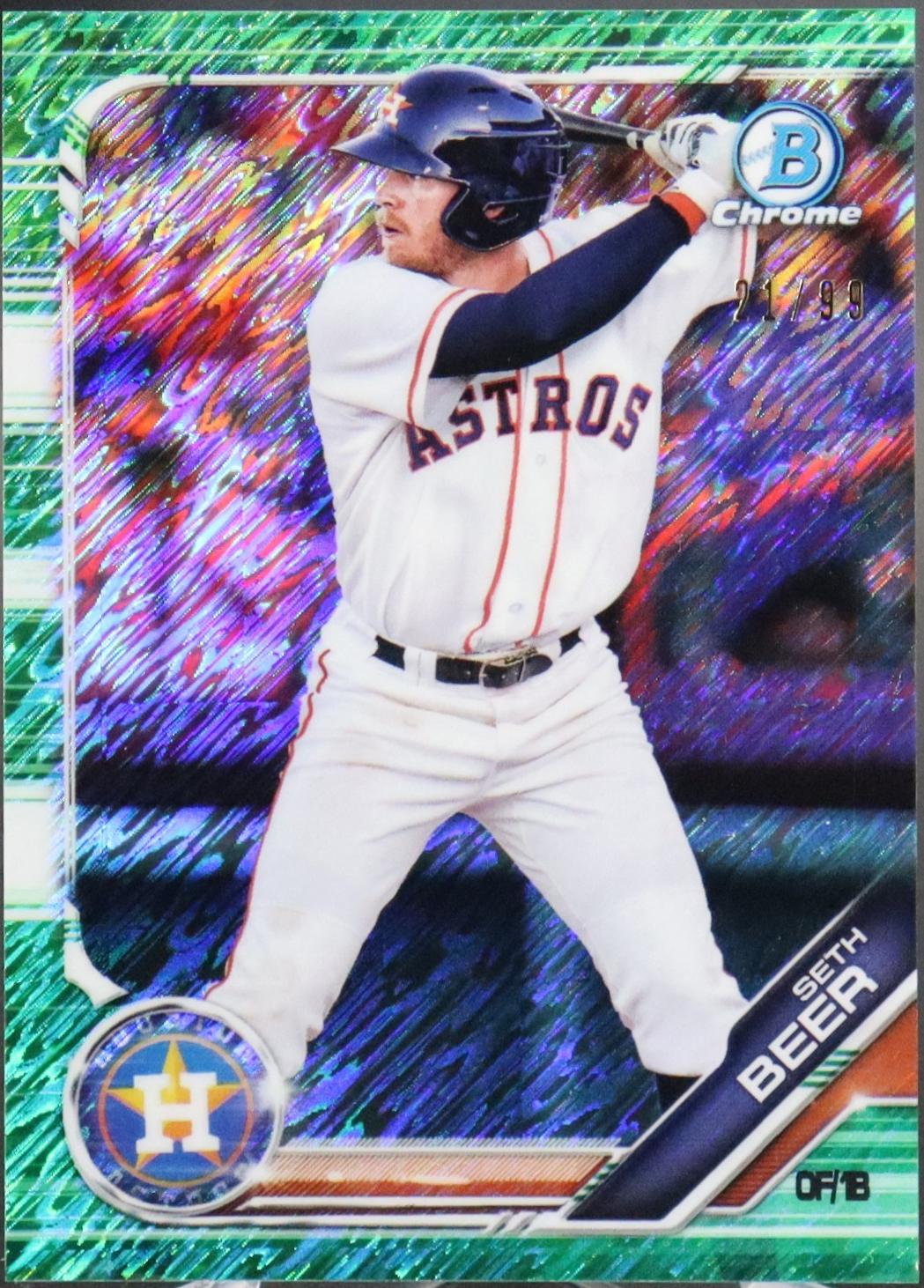 Seth Beer [Green Shimmer Refractor] #BCP-14