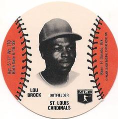 Lou Brock #NNO