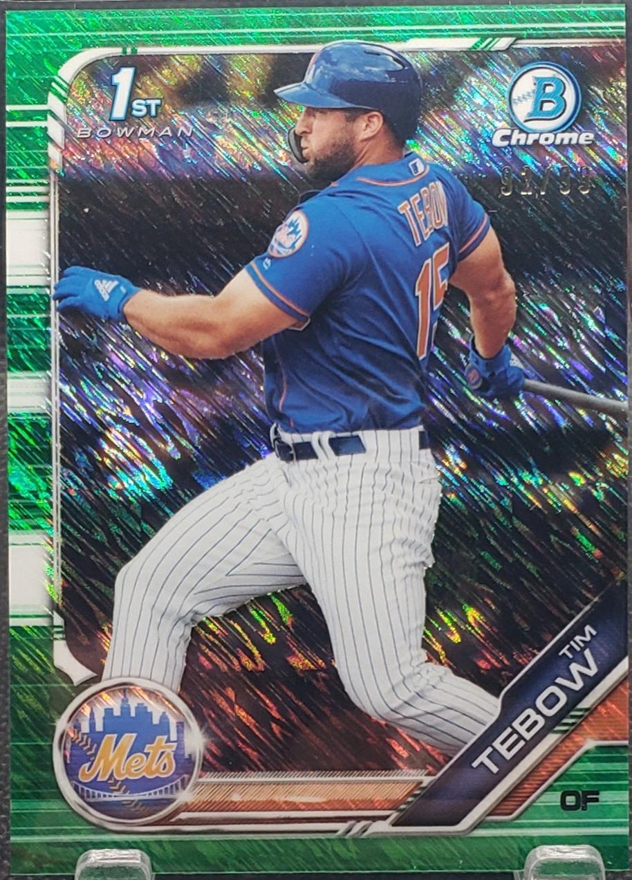 Tim Tebow [Green Shimmer Refractor] #BCP-156