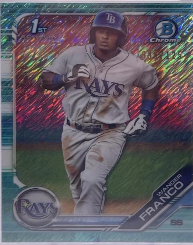 Wander Franco [Aqua Shimmer Refractor] #BCP-100