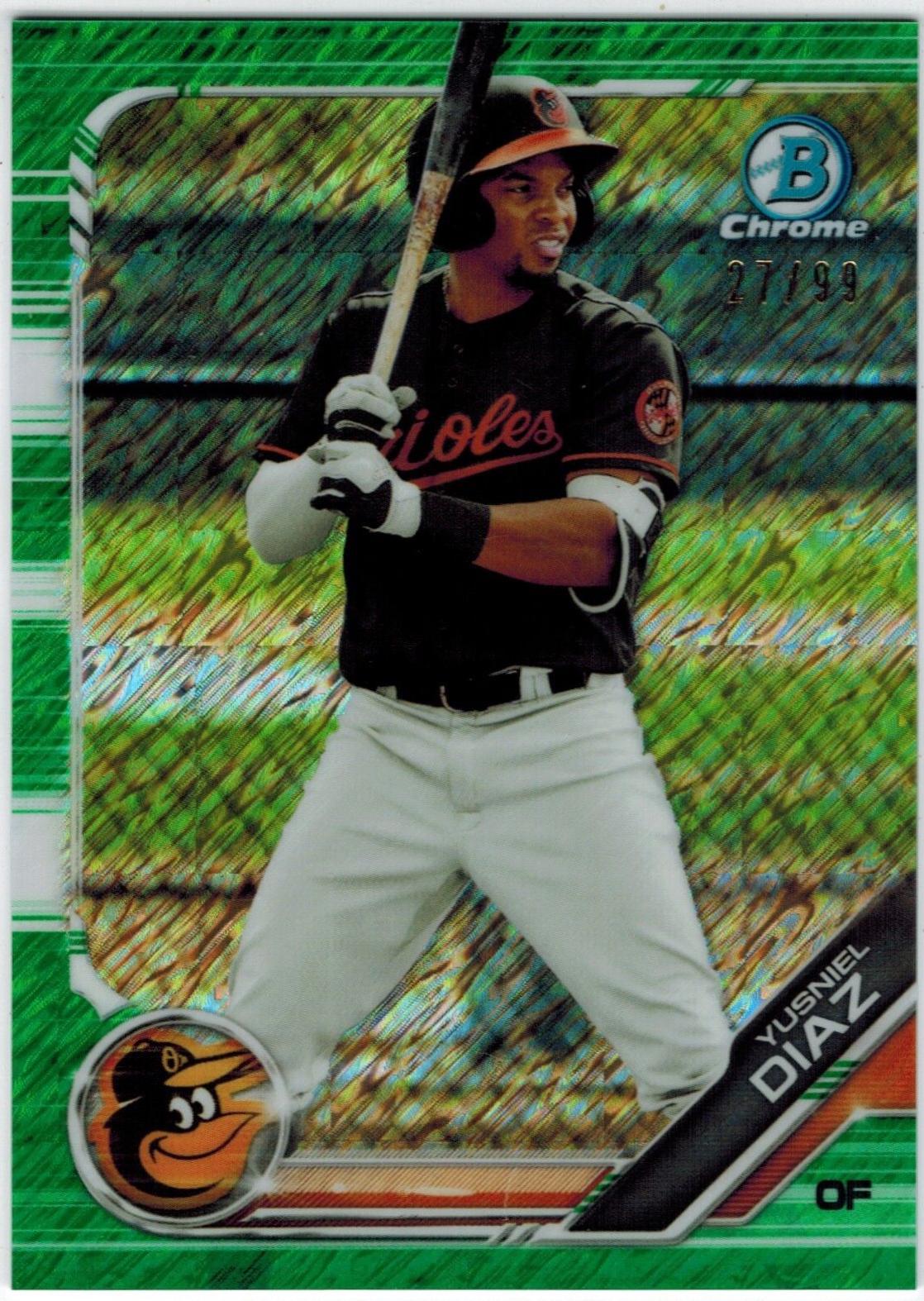 Yusniel Diaz [Green Shimmer Refractor] #BCP-109
