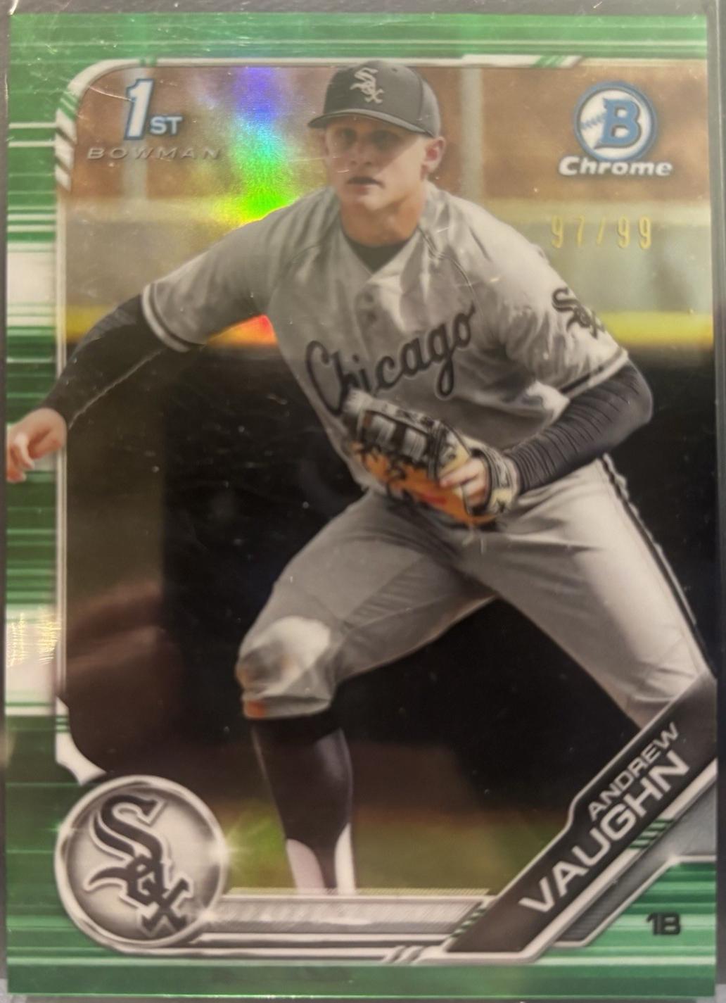 Andrew Vaughn [Green Refractor] #BDC-100