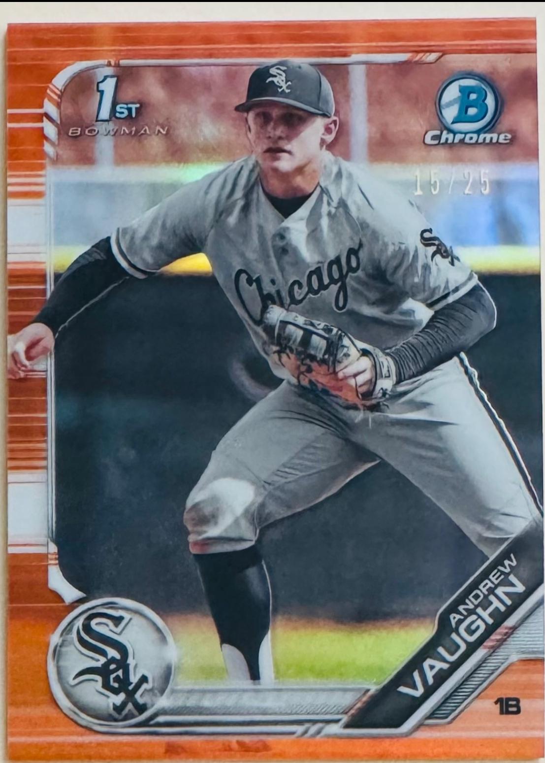 Andrew Vaughn [Orange Refractor] #BDC-100