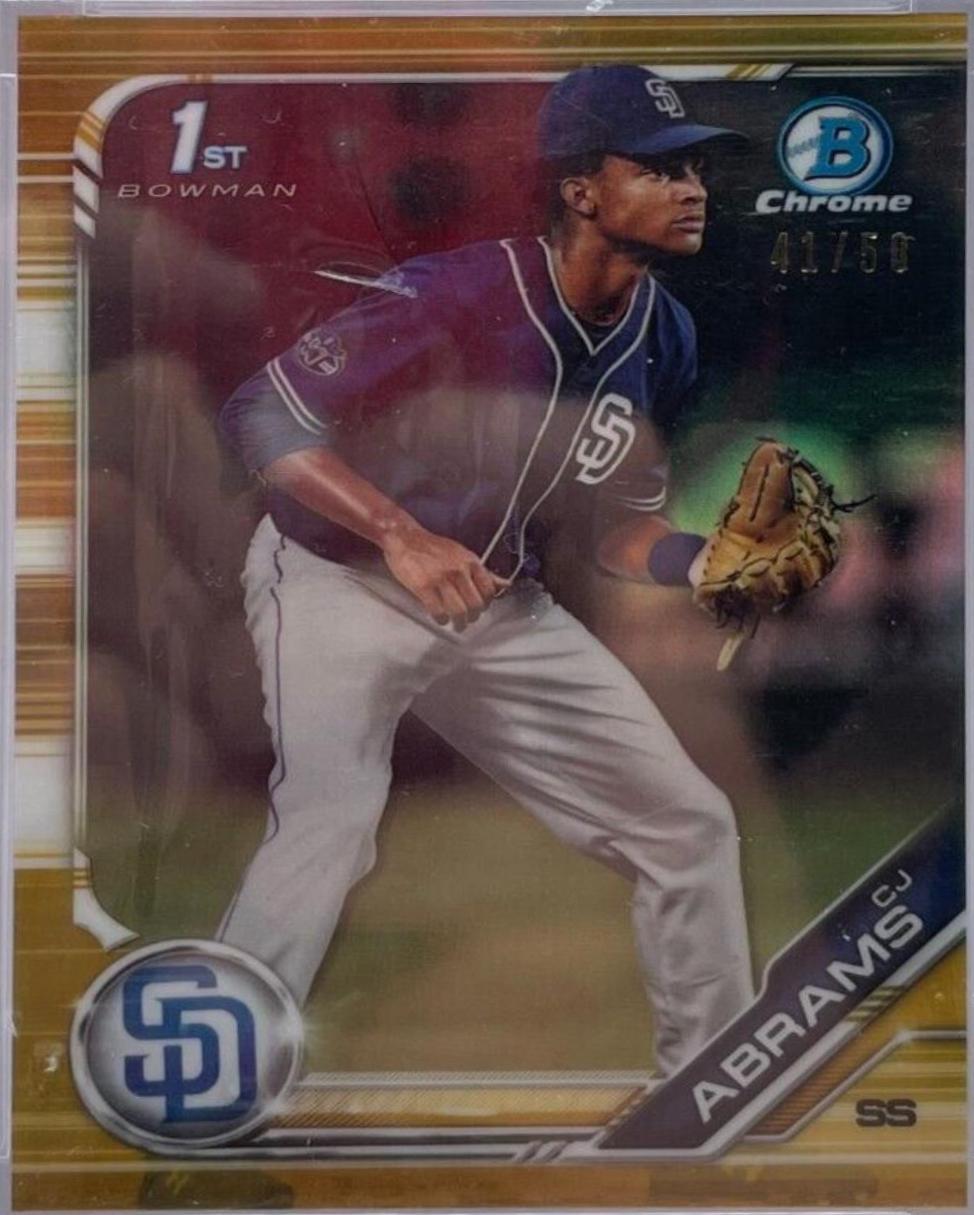 CJ Abrams [Gold Refractor] #BDC-85