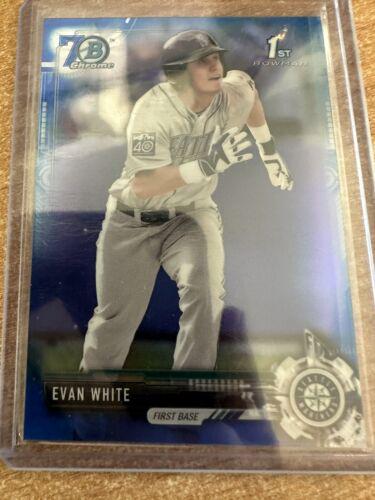 Evan White [Blue Refractor] #BDC-172