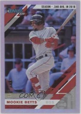 Mookie Betts [SP Variation Season Stat Line] #101