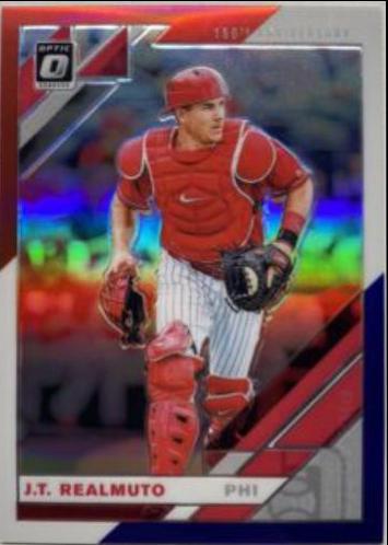 J.T. Realmuto [Red, White, Blue 150th Anniversary] #105