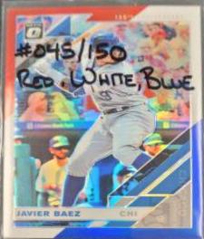 Javier Baez [Red, White, Blue 150th Anniversary] #165