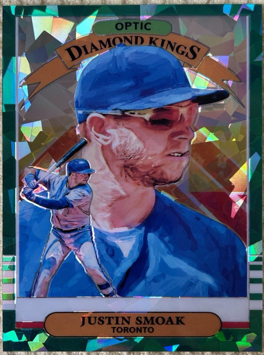 Justin Smoak [Cracked Ice Green] #4