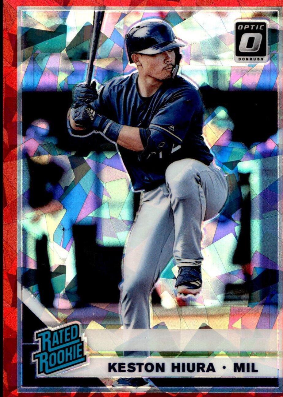 Keston Hiura [Cracked Ice Red] #93