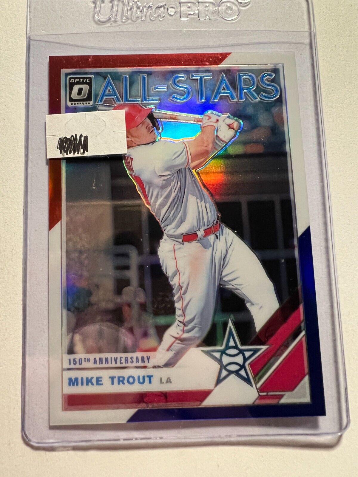 Mike Trout [Red, White, Blue 150th Anniversary] #100