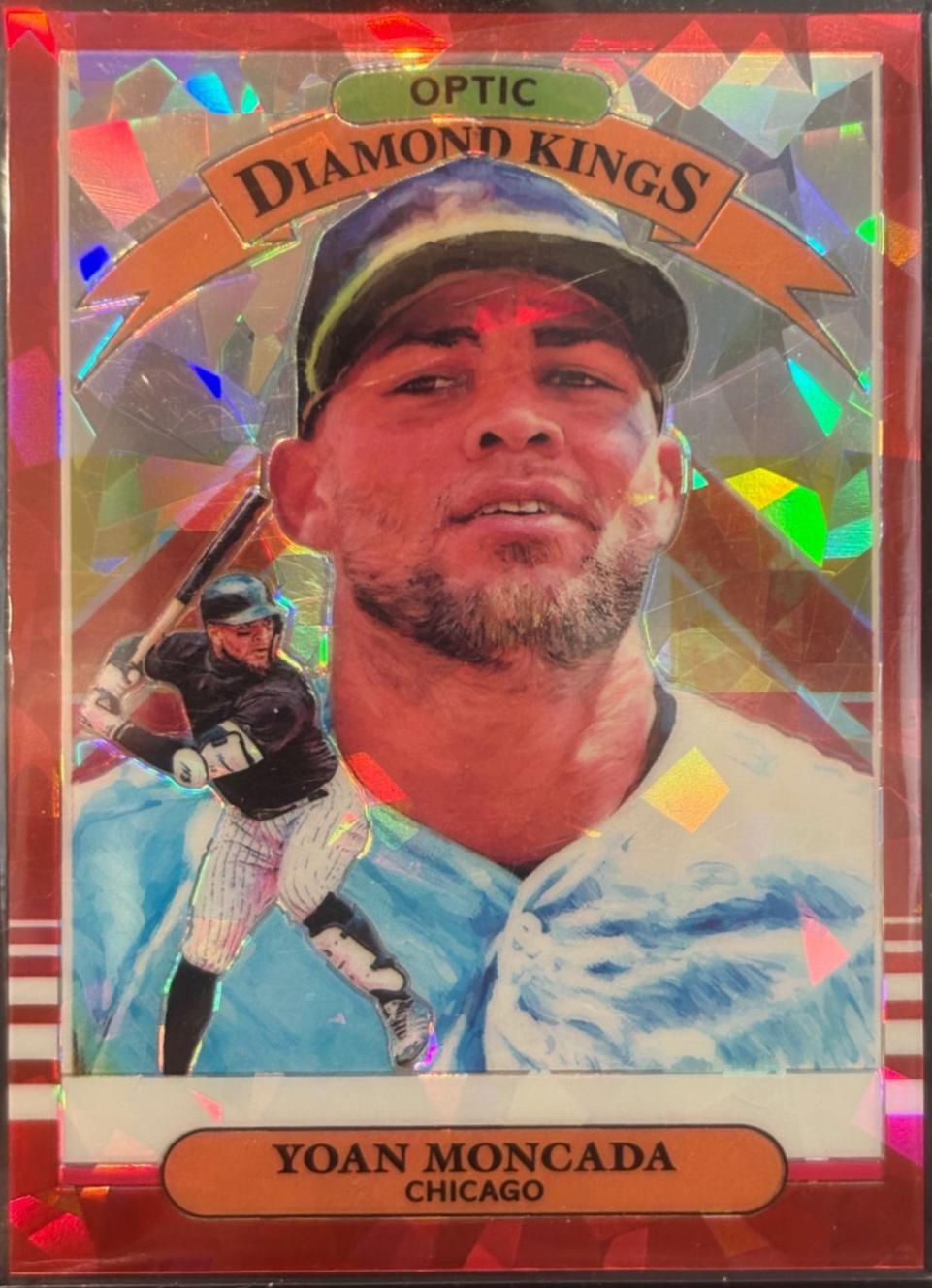 Yoan Moncada [Cracked Ice Red] #9