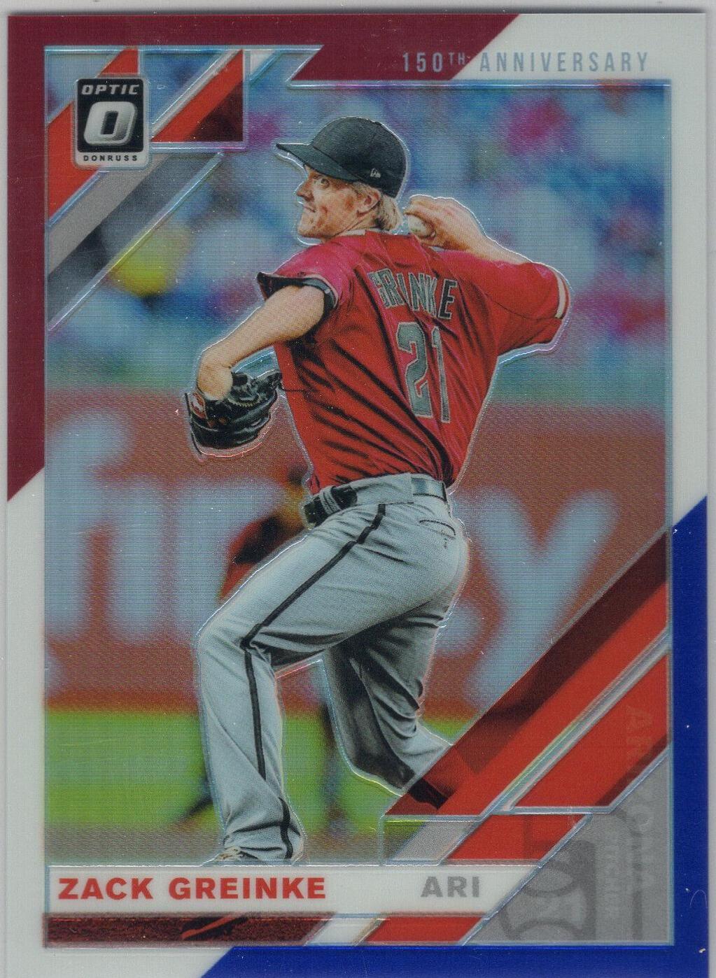Zack Greinke [Red, White, Blue 150th Anniversary] #139