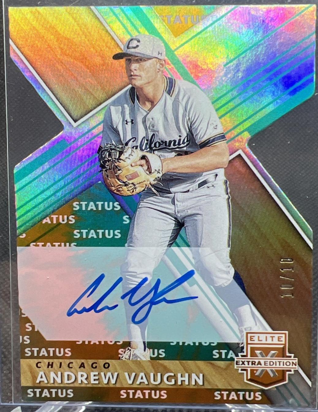 Andrew Vaughn [Autograph Status Die Cut Tie Dye] #3