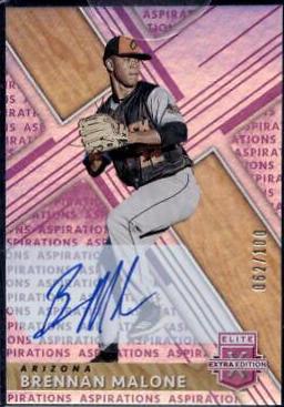 Brennan Malone [Autograph Aspirations Purple] #33