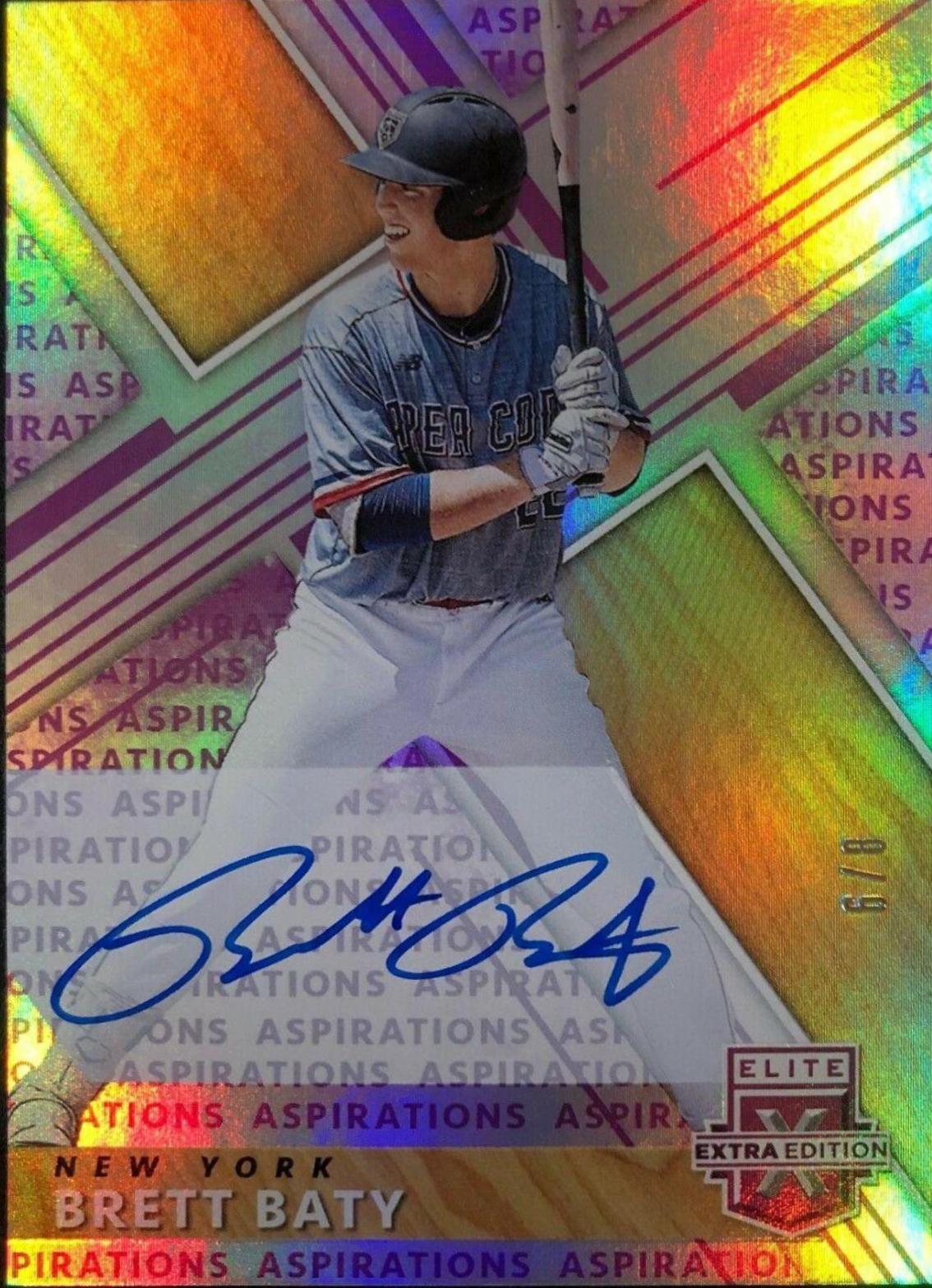Brett Baty [Autograph Aspirations Purple] #12