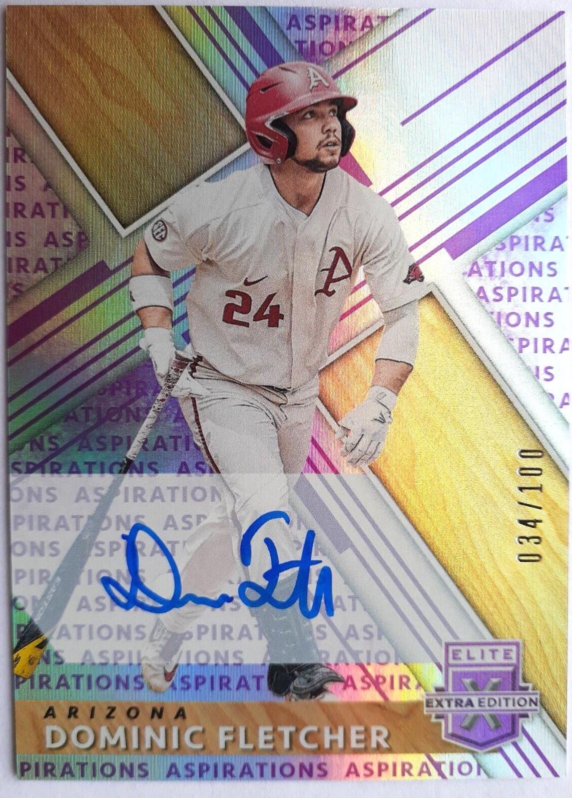 Dominic Fletcher [Autograph Aspirations Purple] #75