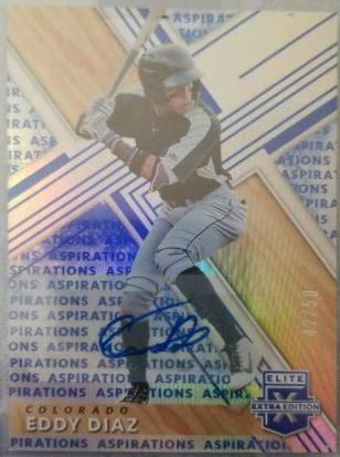 Eddy Diaz [Autograph Aspirations Blue] #153