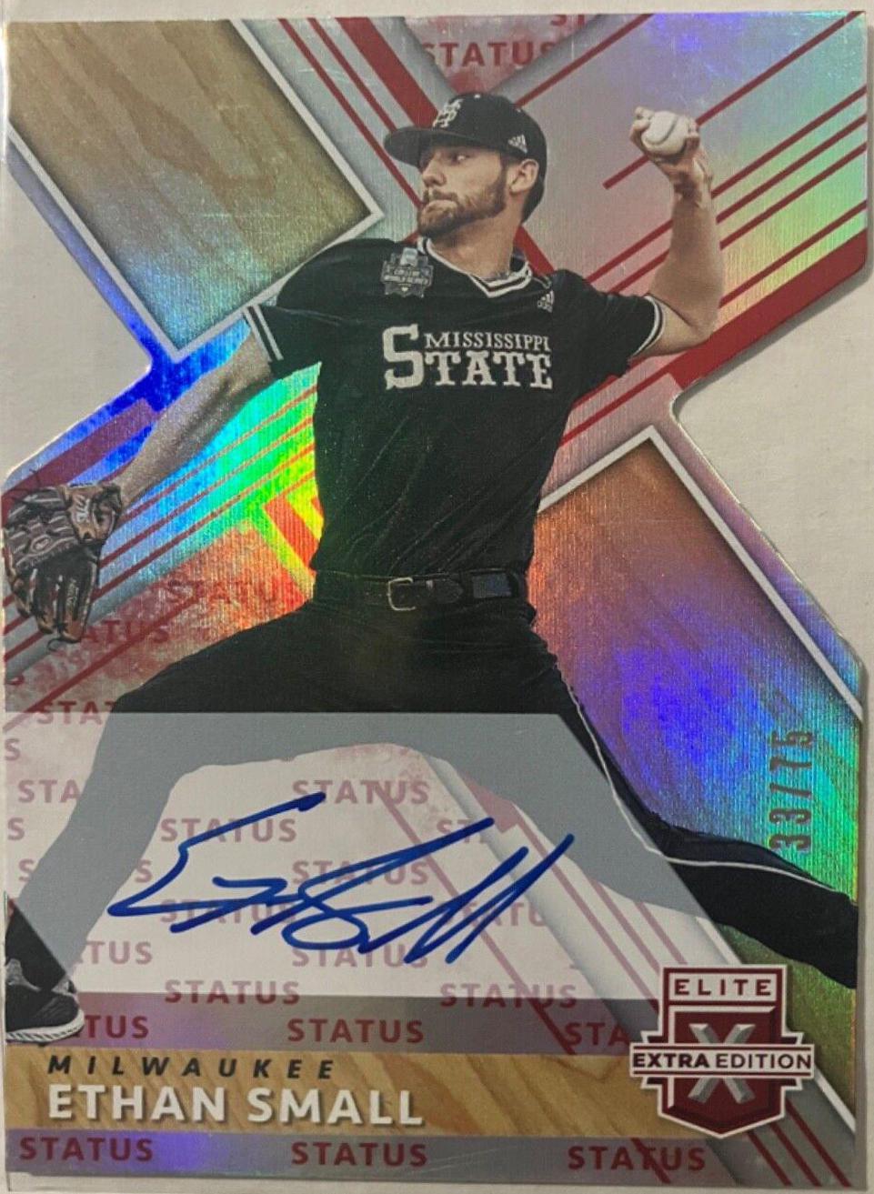 Ethan Small [Autograph Status Die Cut Emerald] #28