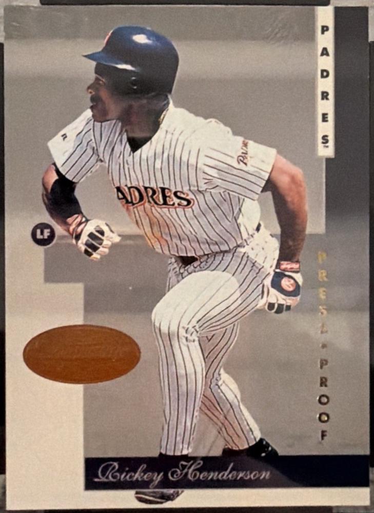 Rickey Henderson [Gold Press Proof] #142