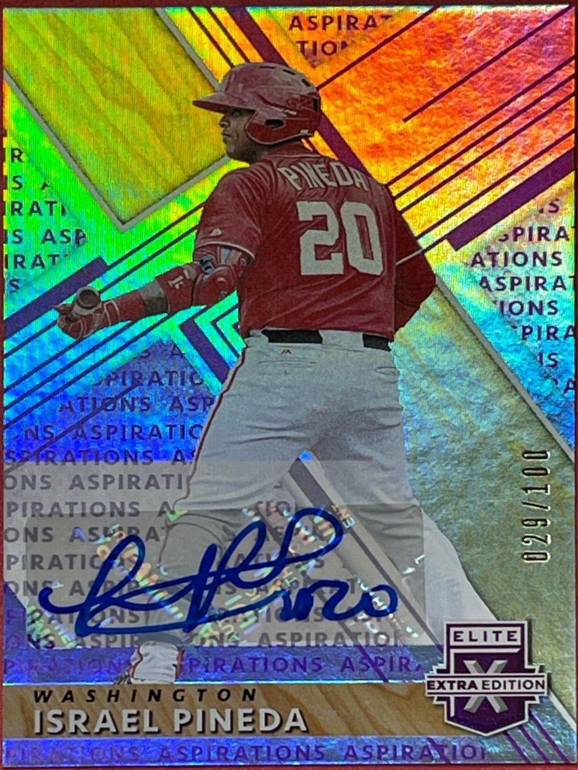 Israel Pineda [Autograph Aspirations Purple] #174