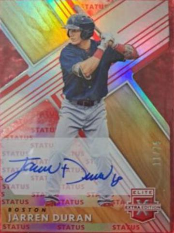 Jarren Duran [Autograph Status Die Cut Emerald] #100