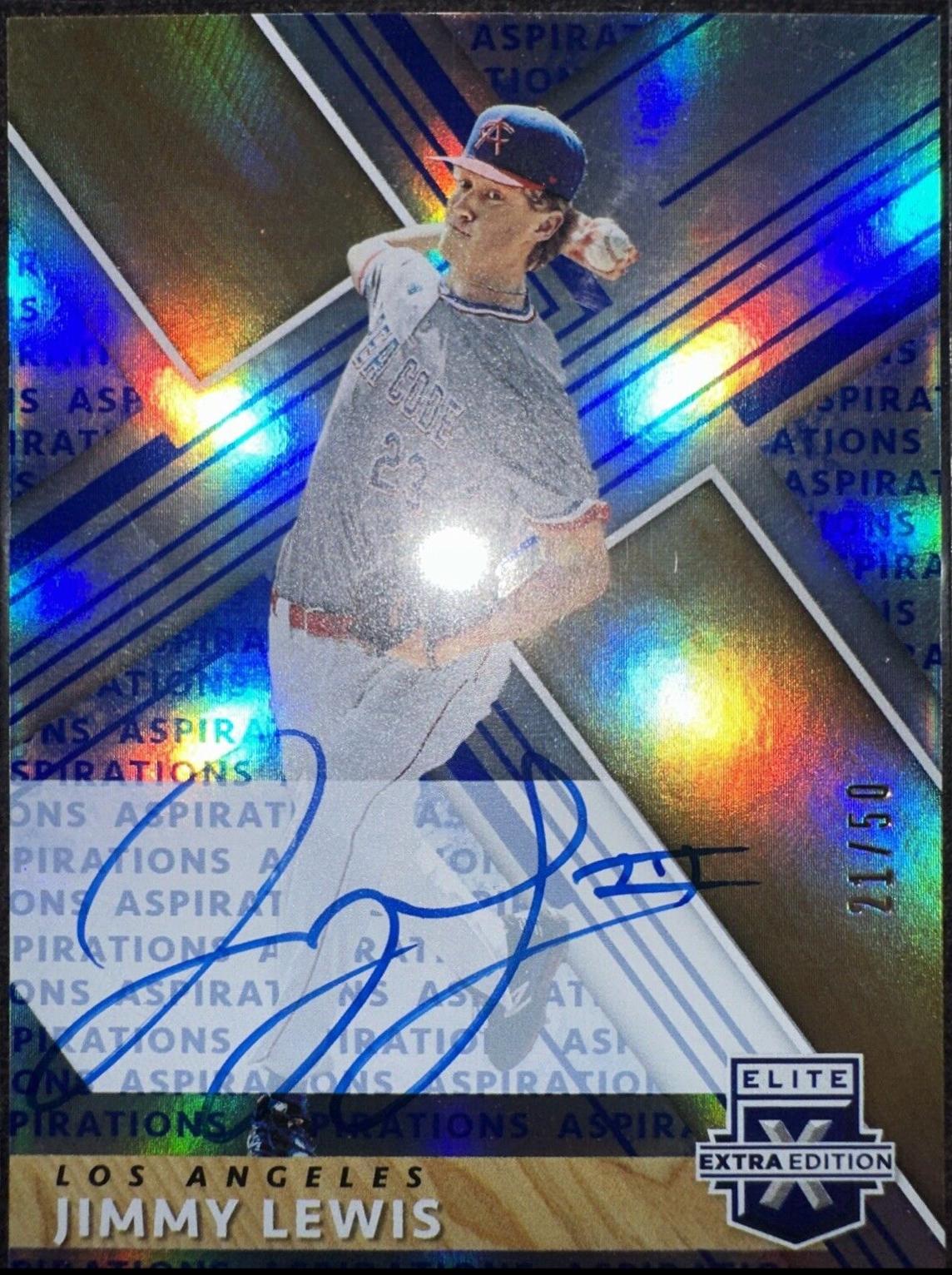 Jimmy Lewis [Autograph Aspirations Blue] #78