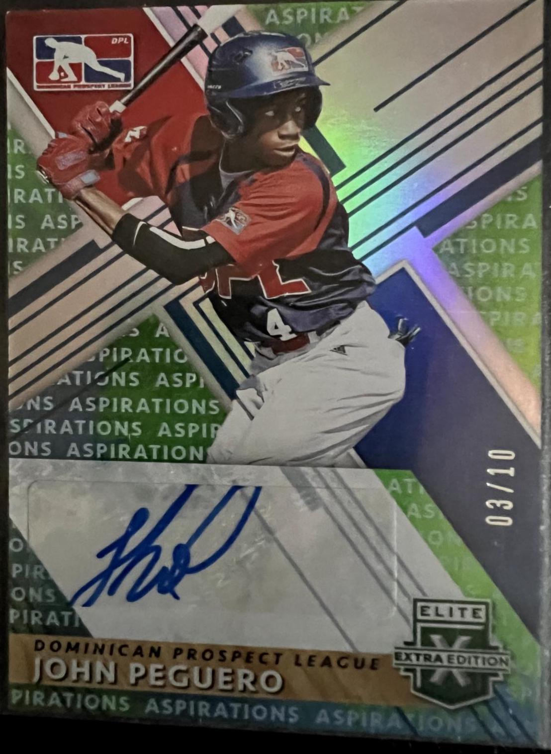 John Peguero [Autograph Aspirations Purple] #191