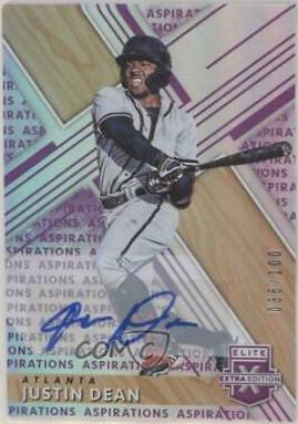 Justin Dean [Autograph Aspirations Purple] #183
