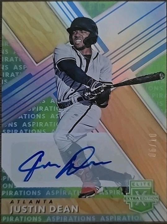 Justin Dean [Autograph Aspirations Tie Dye] #183
