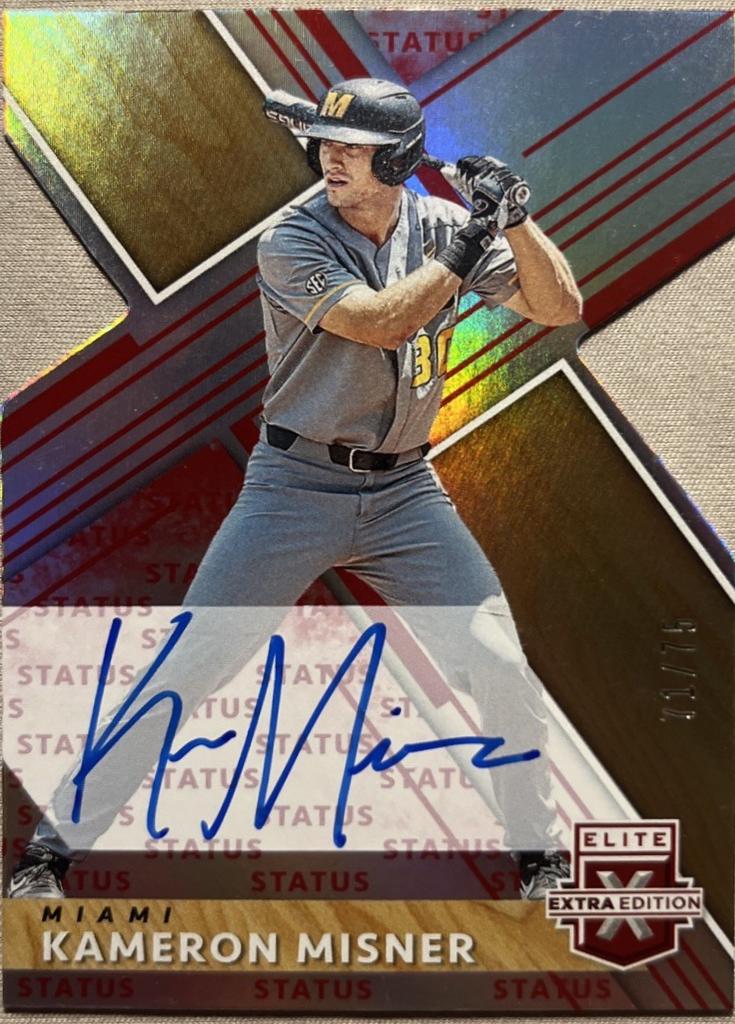 Kameron Misner [Autograph Status Die Cut Emerald] #35