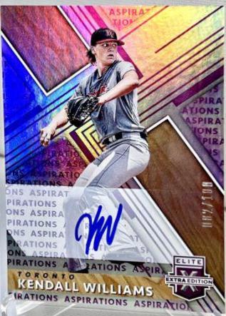 Kendall Williams [Autograph Aspirations Purple] #52