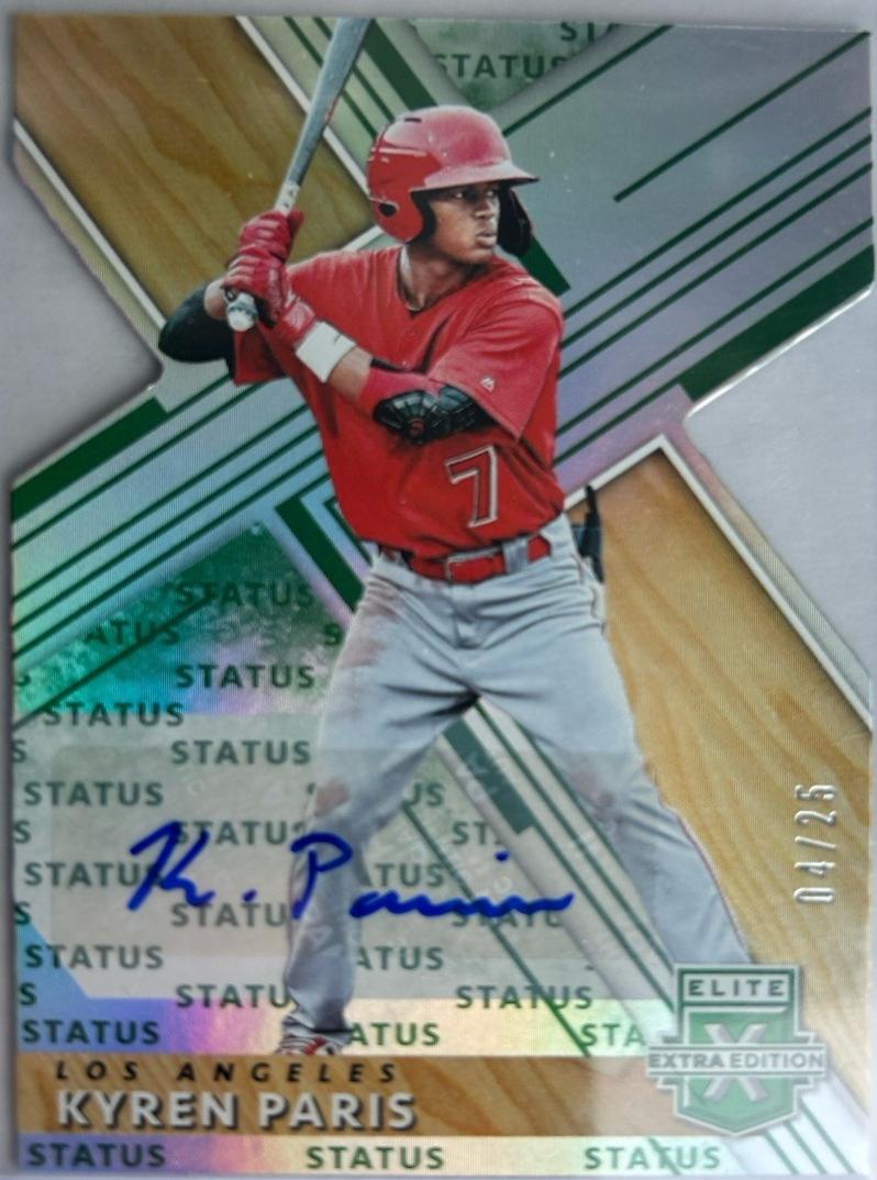 Kyren Paris [Autograph Status Die Cut Emerald] #126