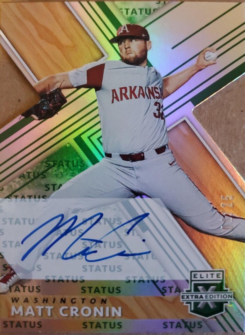 Matt Cronin [Autograph Status Die Cut Emerald] #87